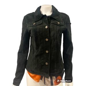 For Joseph‎ vintage black suede jacket S